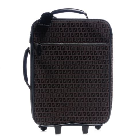 fendi carry on luggage|fendi zucchino brown luggage.